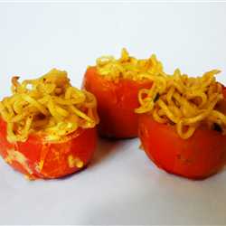 indomie tomat scramble keju kukus sambal matah